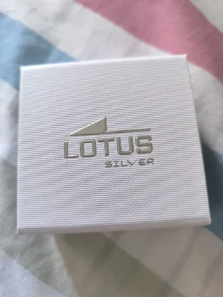 Pendientes Lotus Corazón Rosa Plata