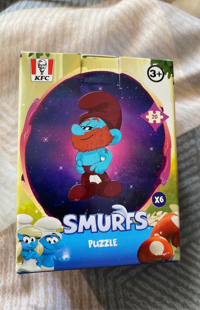 Puzzle Smurfs KFC 20 piezas