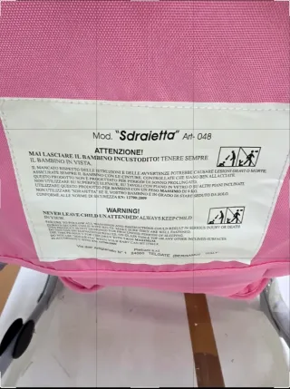 Sdraietta Dondolo Rosa Cuori