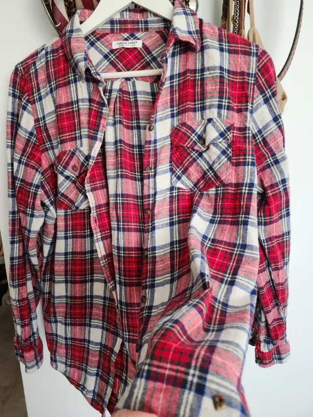 Camisa cuadros Green Coast Talla S