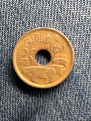 Moneda 25 Pesetas Antigua