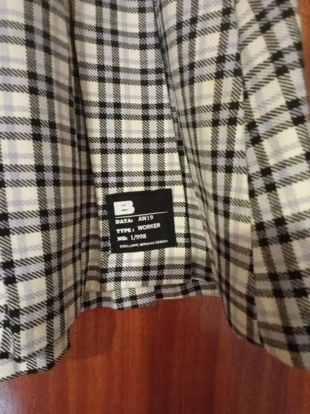 Falda de tablas cuadros blanco y negro