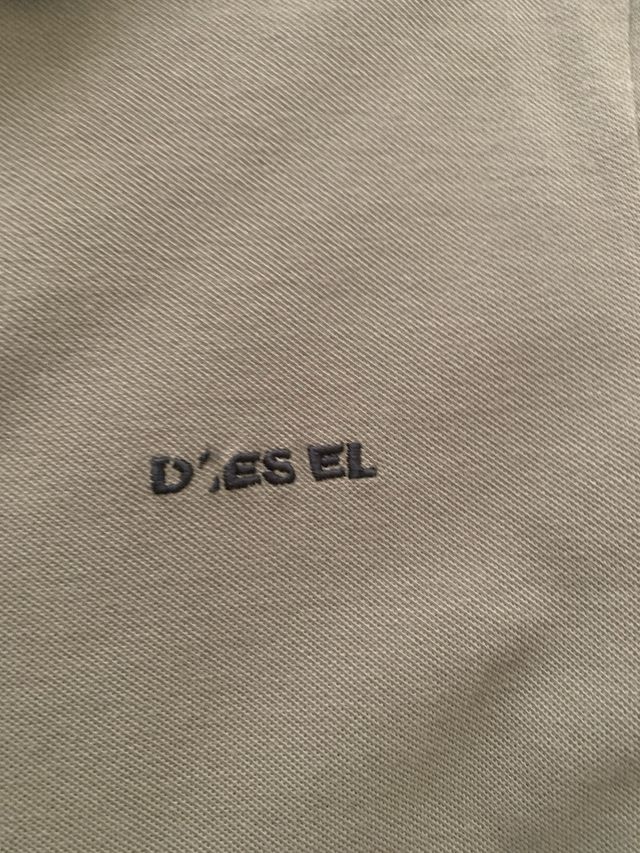 Polo Diesel verde oliva talla M manga corta