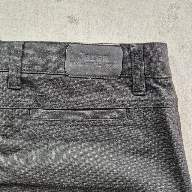 Jerem - Pantalón chino de microtextura gris oscuro