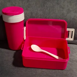 Set Borraccia + Portapranzo Bottega Verde Rosa