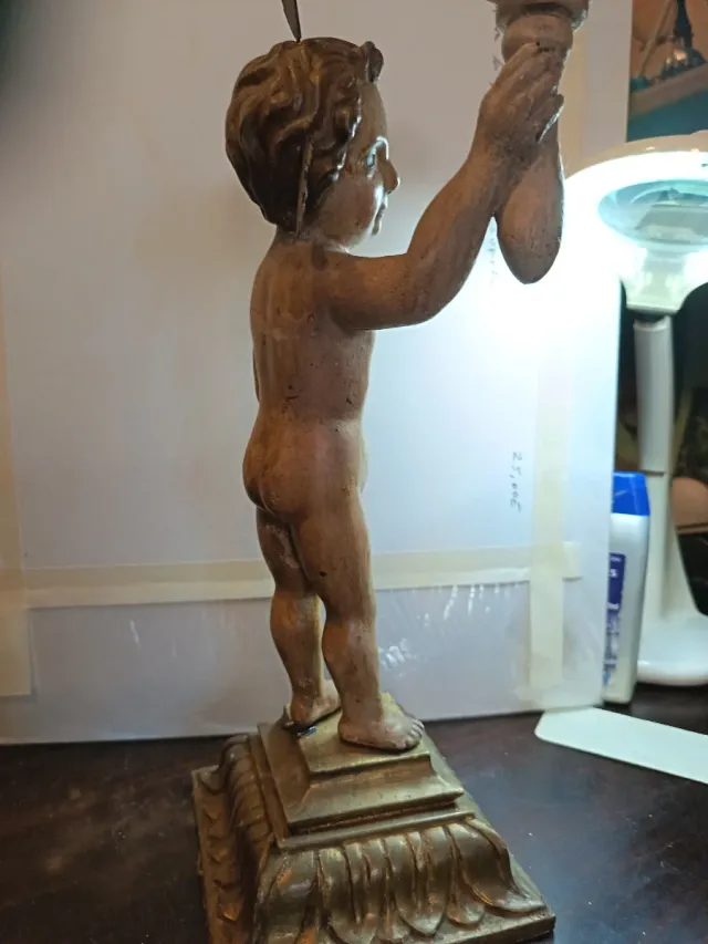 Escultura antigua Niño Jesús