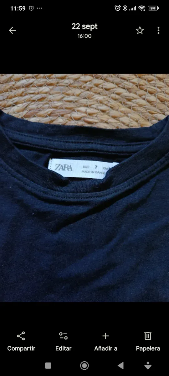 Lote Ropa Talla 7/8. Zara, Gocco,Kauli H&M