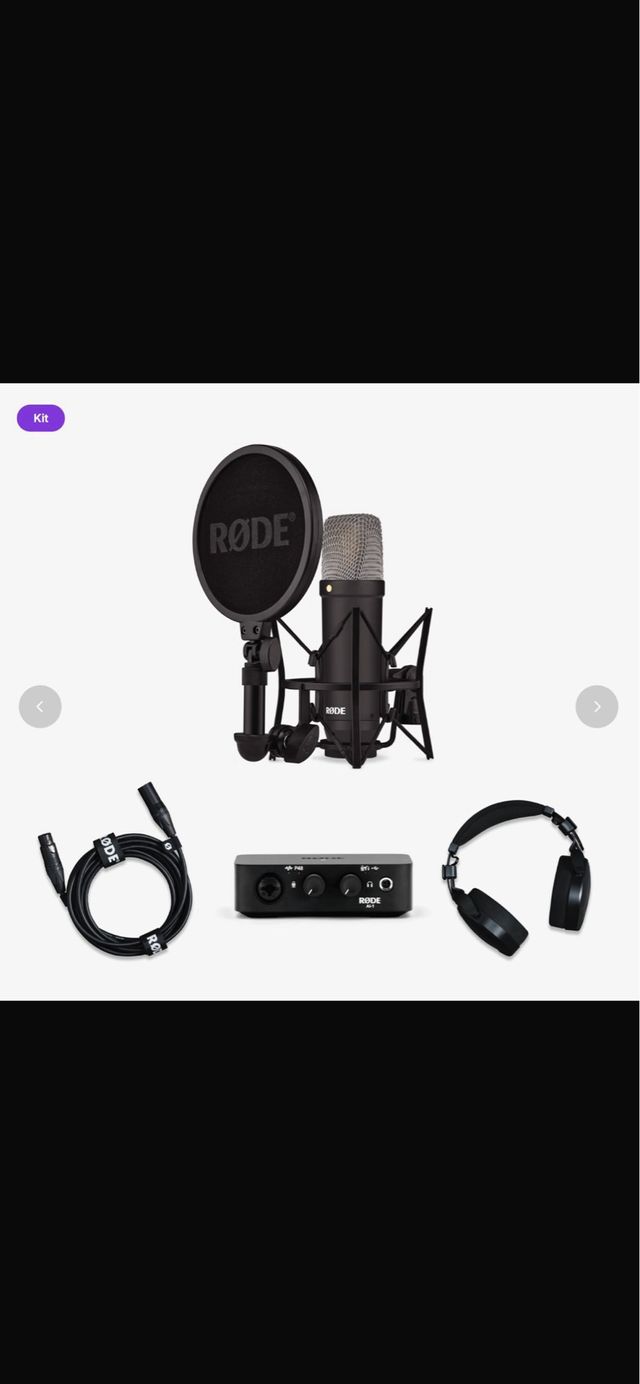 Kit Micrófono RØDE NT1, NTH-100, DS2, AI-1 RODE
