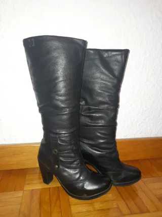 Botas Kangaroos Piel Negras
