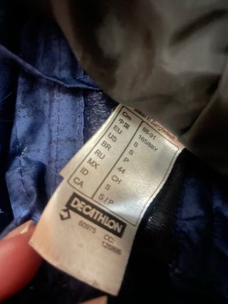 Cazadora Decathlon azul mujer