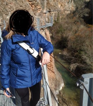 Cazadora Decathlon azul mujer