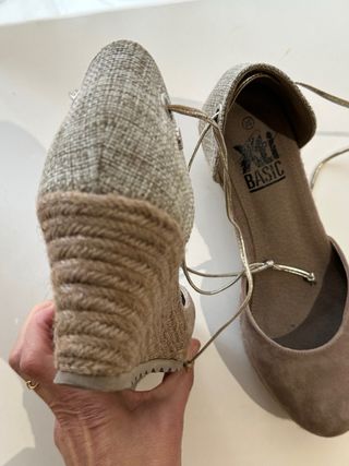 Alpargatas de piel talla 39