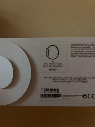 Apple Watch SE 44mm Plata/Azul