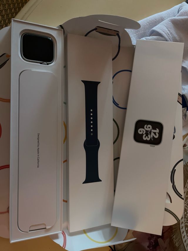 Apple Watch SE 44mm Plata/Azul