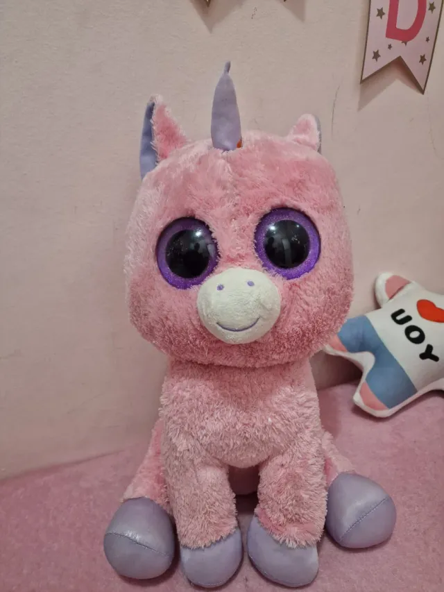 Peluche Unicornio Rosa Grande