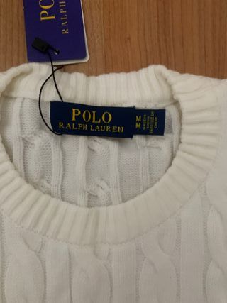 Jersey Polo Ralph Lauren Blanco Talla M