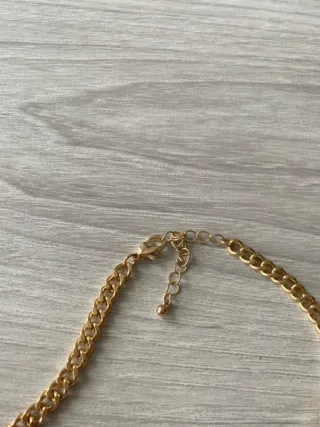 Collar dorado eslabones ovalados