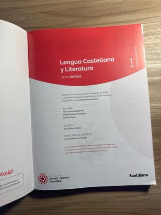 LENGUA CASTELLANA Y LITERATURA SERIE SINTESIS 1...
