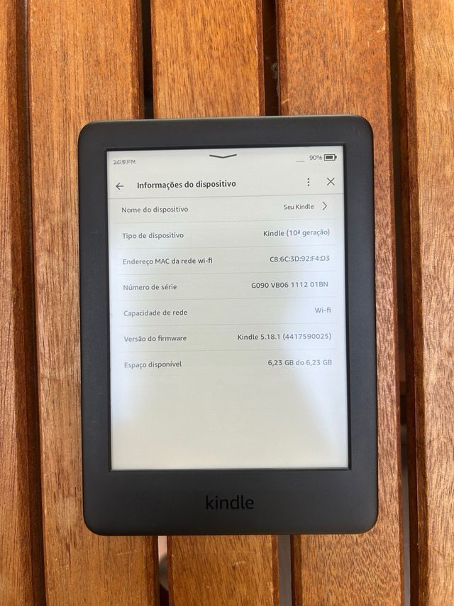 Kindle 10ª Geração com Cabo