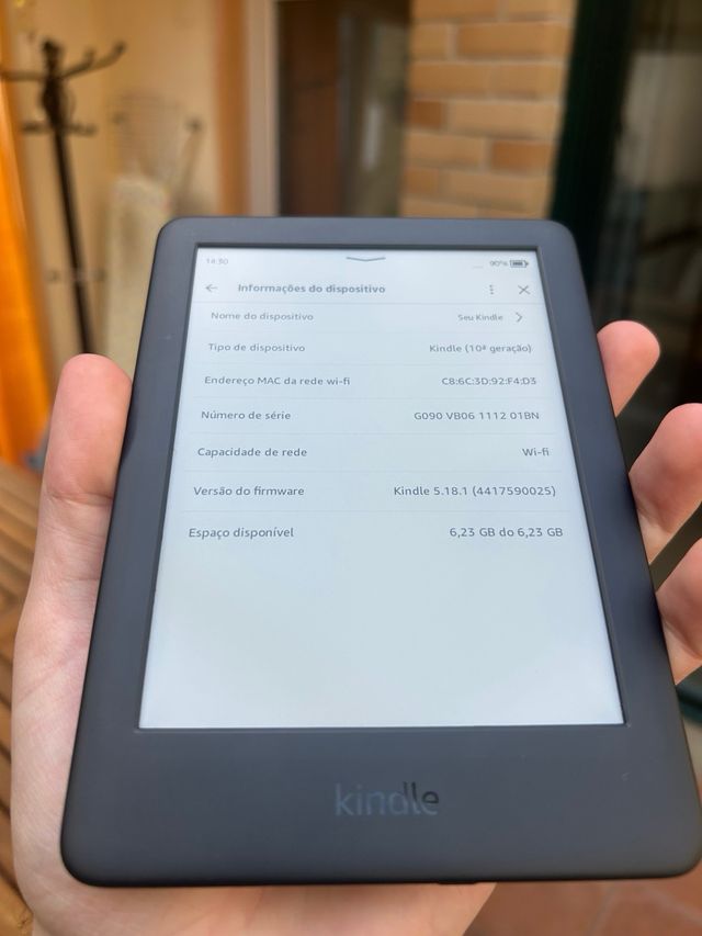 Kindle 10ª Geração com Cabo