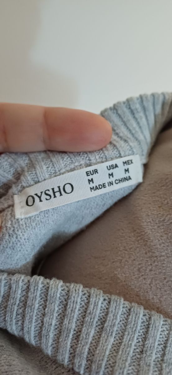 Chaleco Oysho Gris Claro