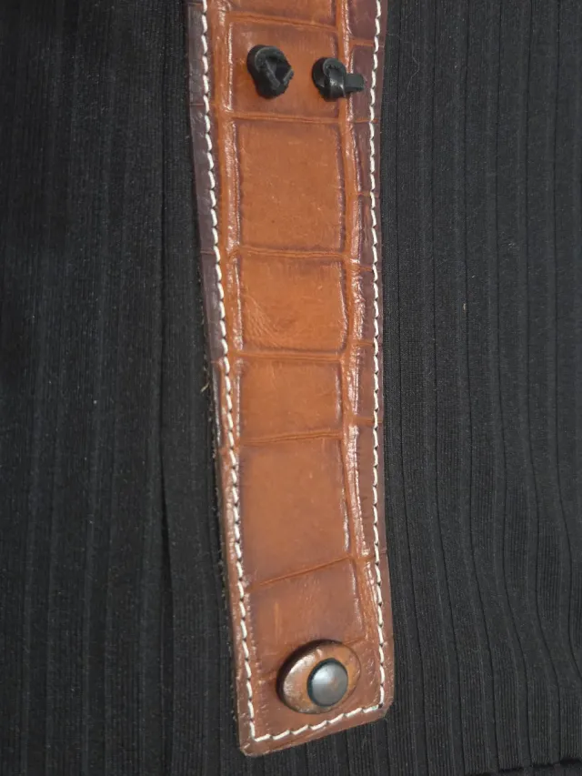 Pulsera Cuero Hecha a Mano Marrón