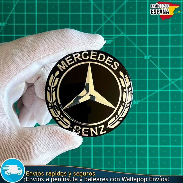 Emblema Mercedes Benz 56mm Pegatina Tapa Tapacubos