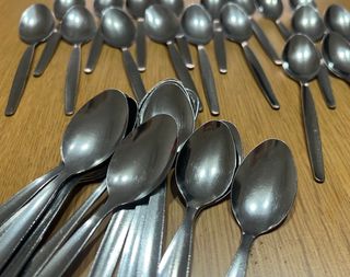 Set di 40 cucchiaini da caffè/dessert in acciaio inossidabile