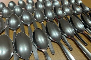 Set di 40 cucchiaini da caffè/dessert in acciaio inossidabile