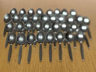 Set di 40 cucchiaini da caffè/dessert in acciaio inossidabile