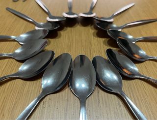 Set di 40 cucchiaini da caffè/dessert in acciaio inossidabile