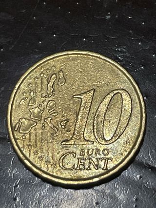 Moneda 10 céntimos Euro Año 2000