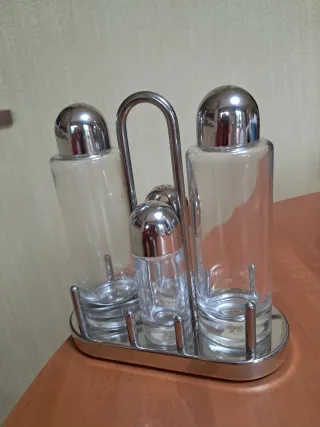 Set Menage Alessi Vetro e Metallo