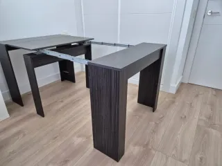 Mesa consola extensible madera