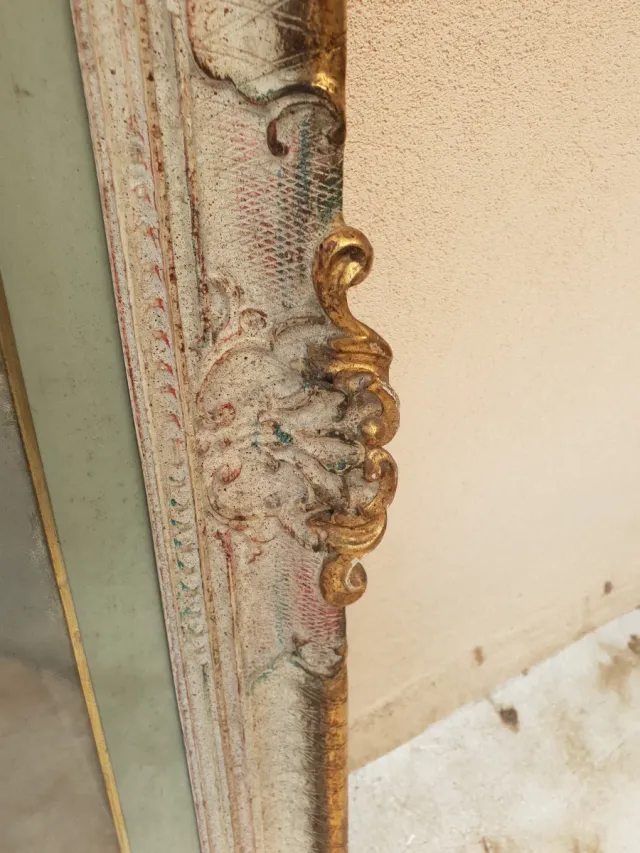 Antico Ritratto Donna Olio Su Tela