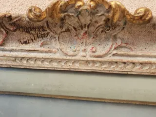 Antico Ritratto Donna Olio Su Tela