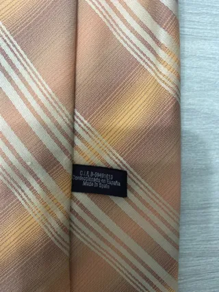 Corbata Vintage Macori Marrón Naranja