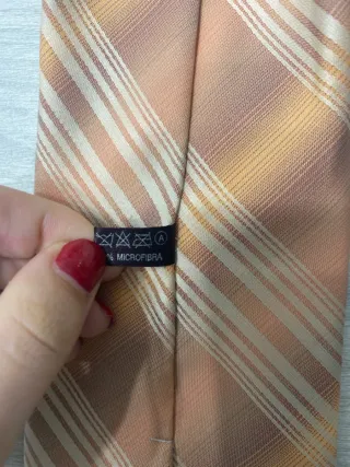 Corbata Vintage Macori Marrón Naranja