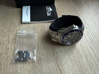 Reloj Lotus Azul y Plateado