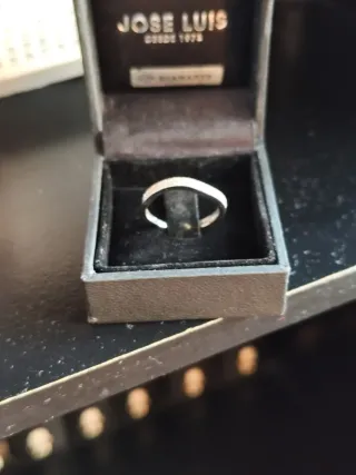 Anillo Oro Blanco Diamantes Brillantes