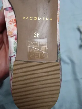 Bailarinas floreadas rosa talla 36