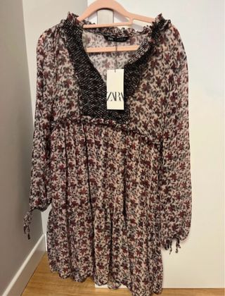 Vestido Zara,  talla S con etiqueta