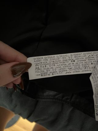 Chaqueta cuero Zara mujer negra