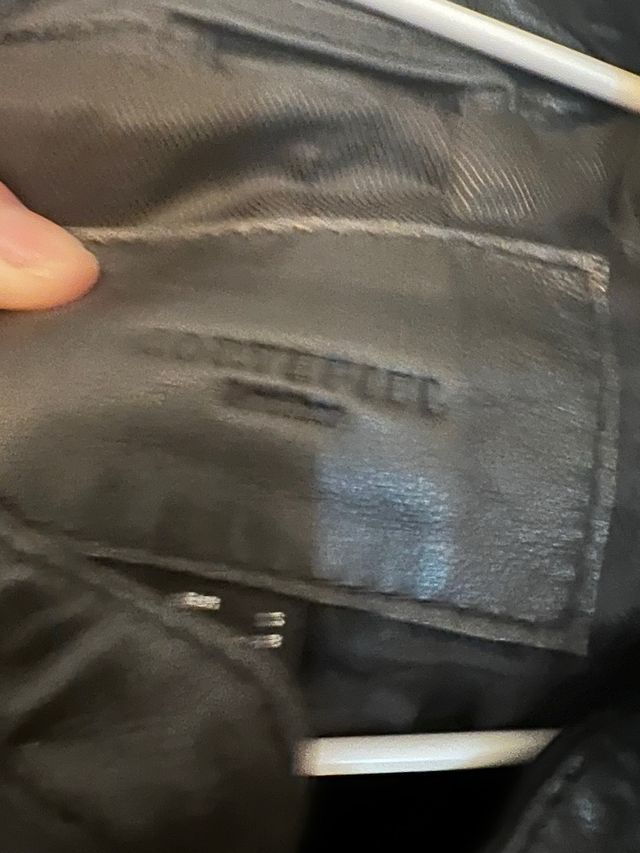 Cazadora Cortefiel Negra Tachuelas