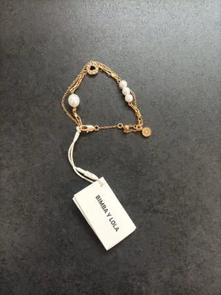 Pulsera Bimba y Lola perlas y circonitas