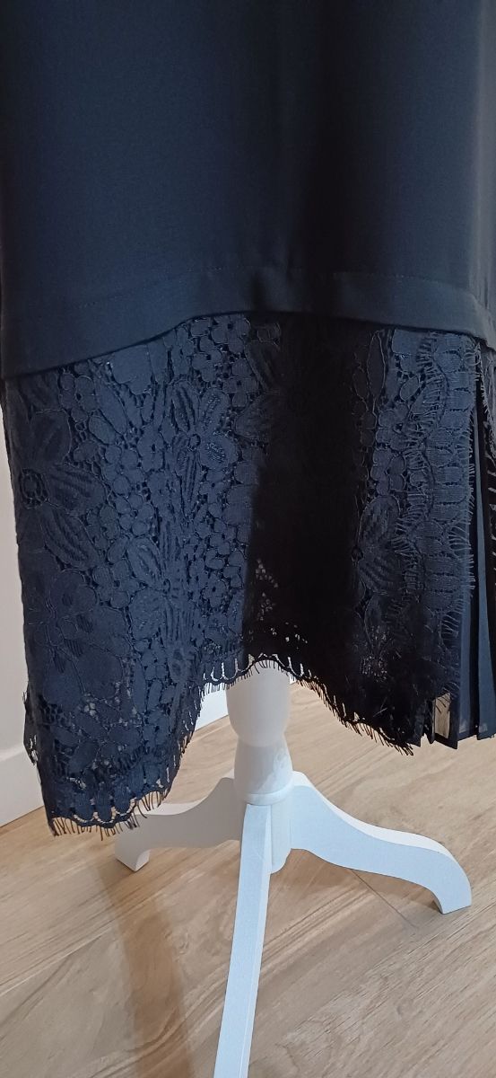 Vestido Yera Negro Encaje