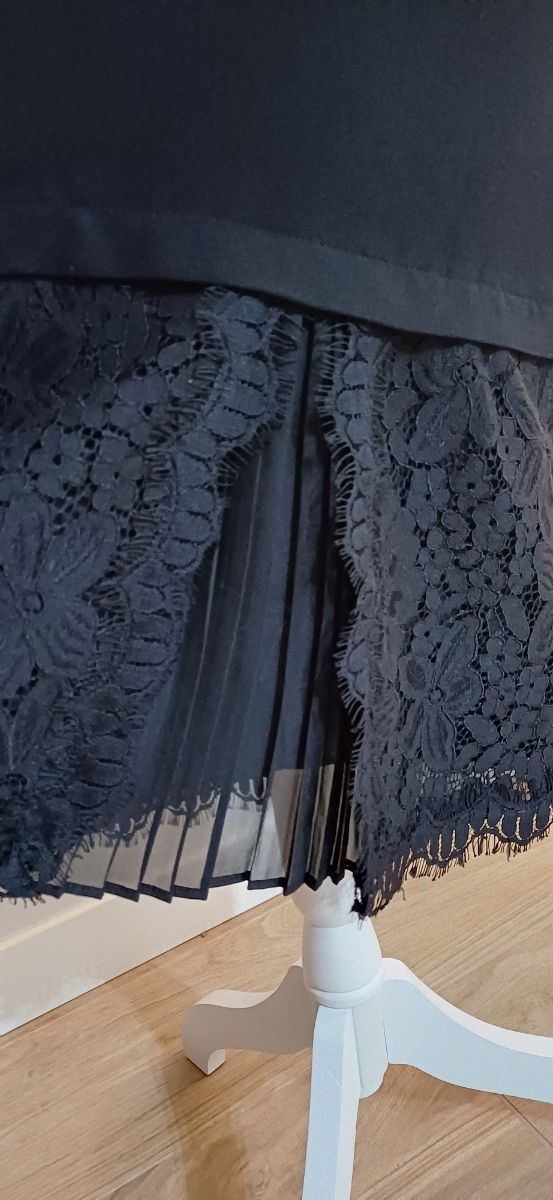 Vestido Yera Negro Encaje