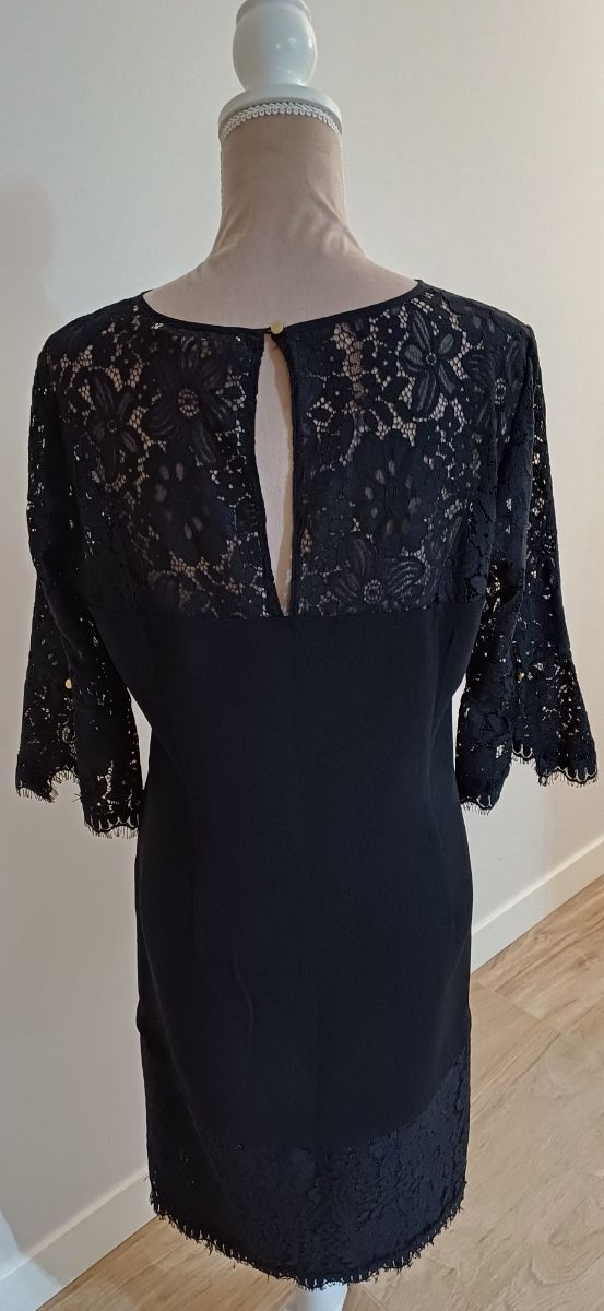 Vestido Yera Negro Encaje