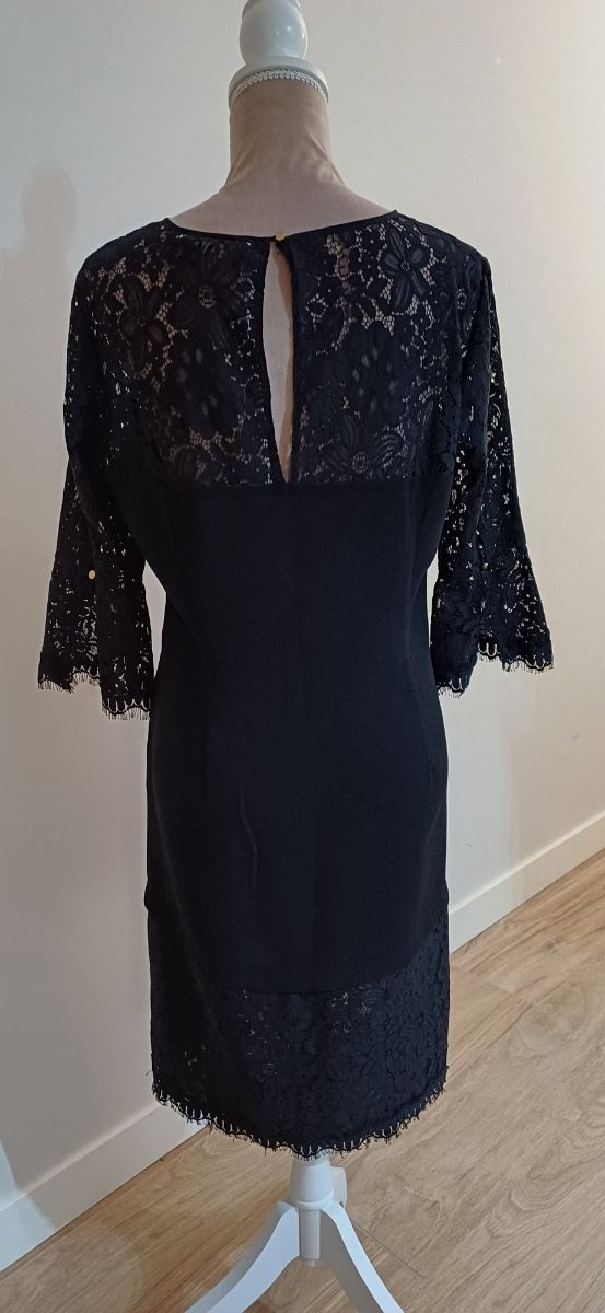 Vestido Yera Negro Encaje