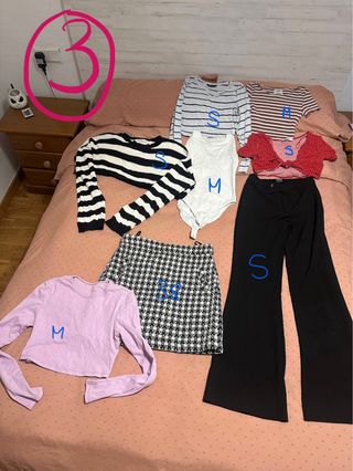 LOTES DE ROPA: Zara, Shein, Bershka, Adidas...